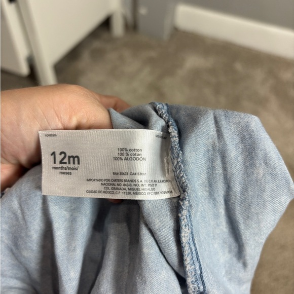 Carters 12 month summer beachy romper bubble snap floral basic - Picture 4 of 4